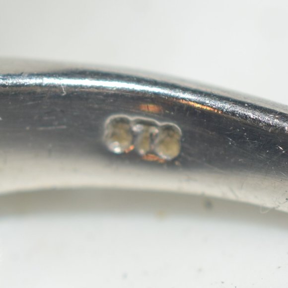 Sterling Silver Chuck Clemency Large 3 Stoned Genuine Black Spinel Ring - Picture 11 of 12